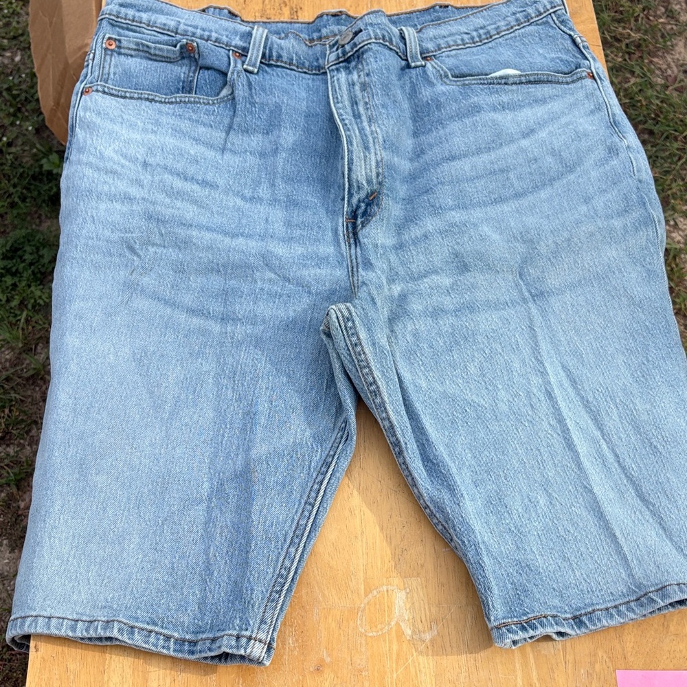 Levi's Light Blue Jean Shorts